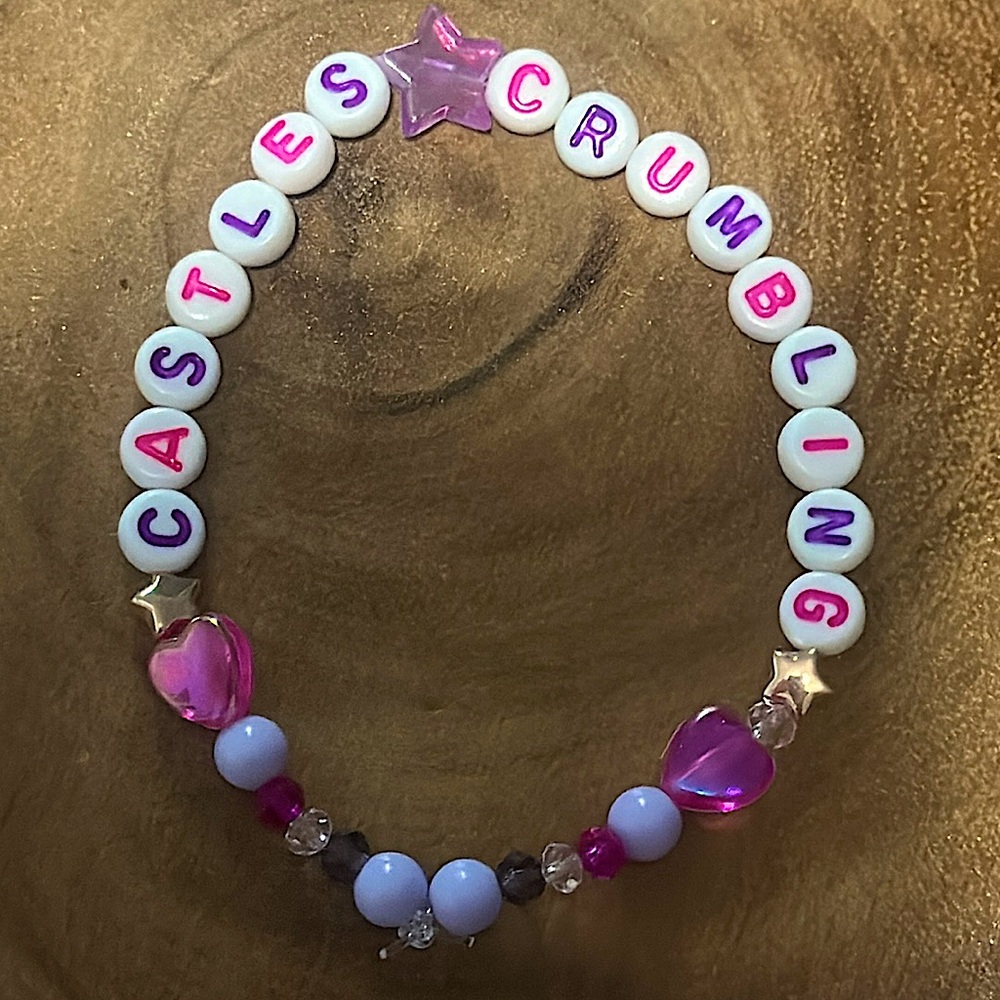 5 for $10 Taylor Swift Handmade Friendship Beaded Bracelet
“Castles Crumbling”